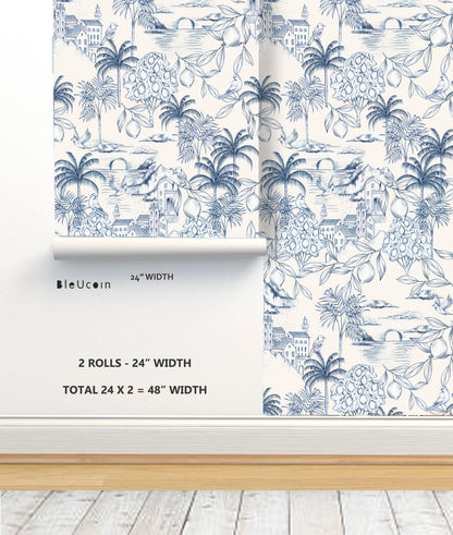 Marseilles Toile Peel & Stick Wallpaper