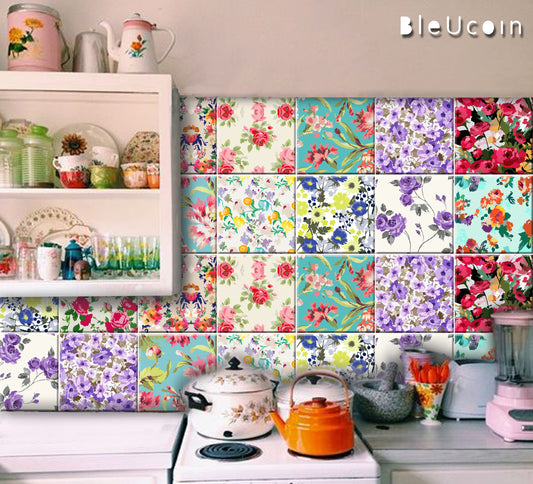 Floral Peel & Stick Tile