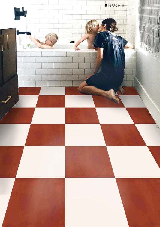 Petra & off-White Checker Anti Slip Flooring