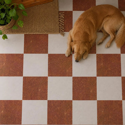 Tuscany Marble Checker Peel & Stick Tile