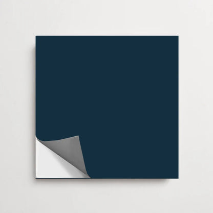Blue and Off White Checker Solid Peel & Stick Tile