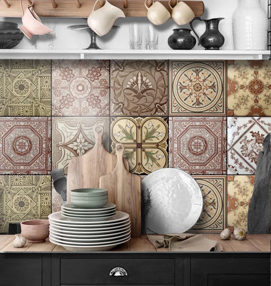 Glasgow English Mid Century Peel & Stick Tile