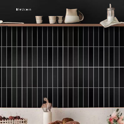 Lyon Black Kitkat  Peel & Stick Tile
