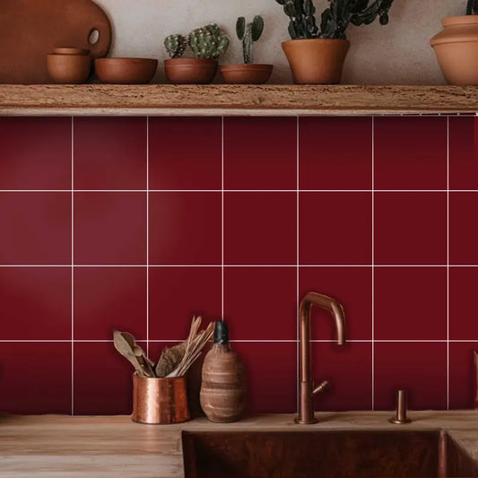 Sangria Solid Peel & Stick Tile