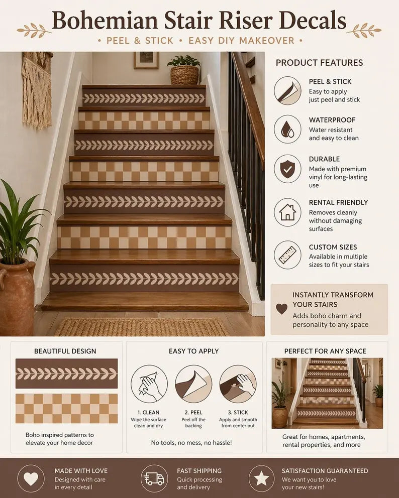 Kumbalgar Peel & Stick Stair Strip