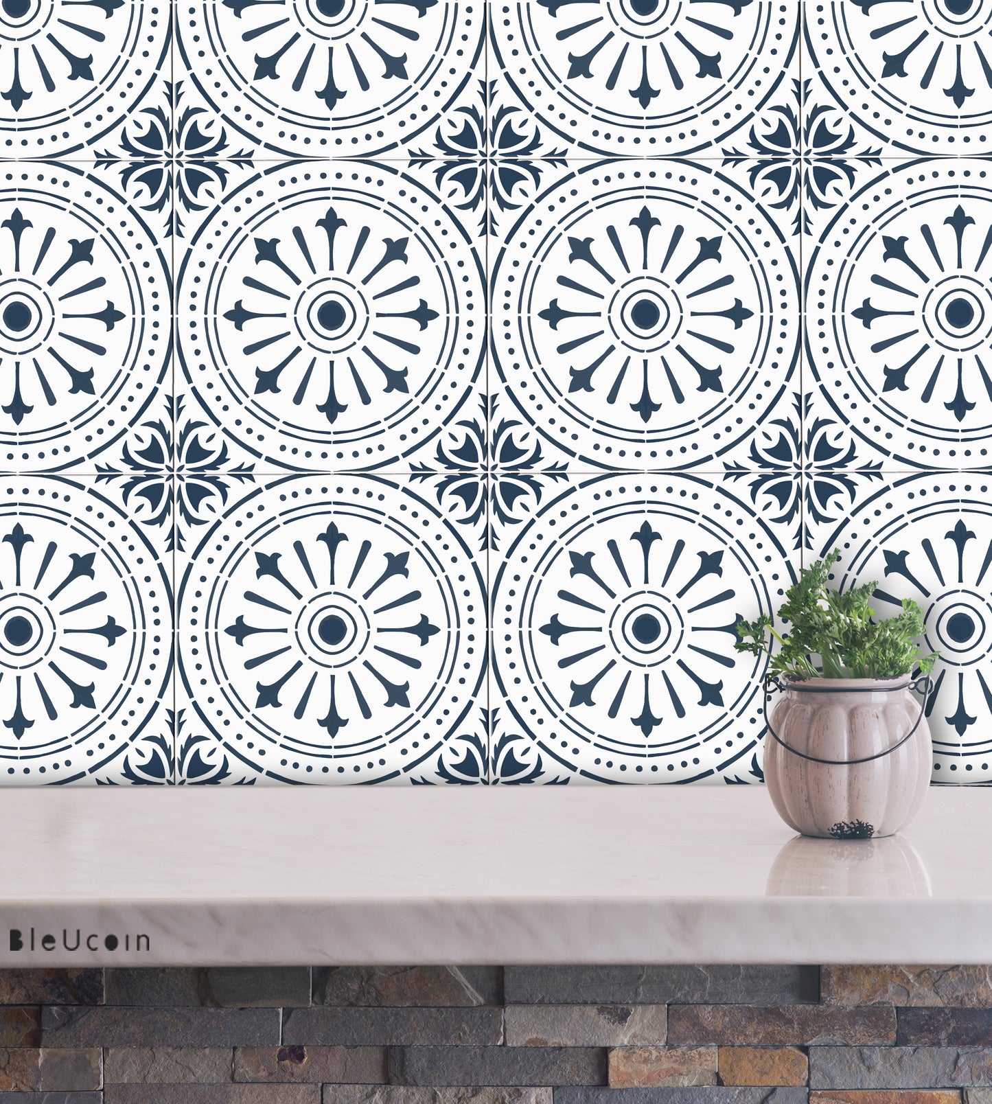Naples Navy Peel & Stick Tile