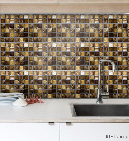 Gold Mosaic Peel & Stick Tile