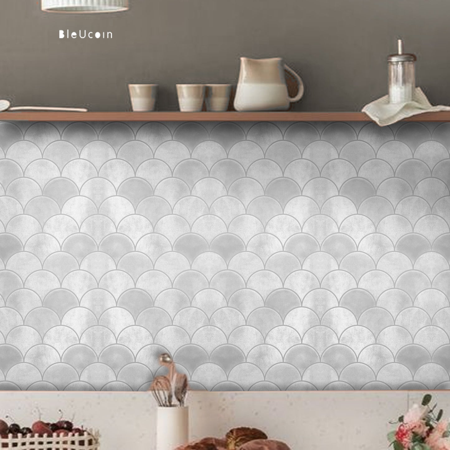 Scallop Haze Peel & Stick Tile
