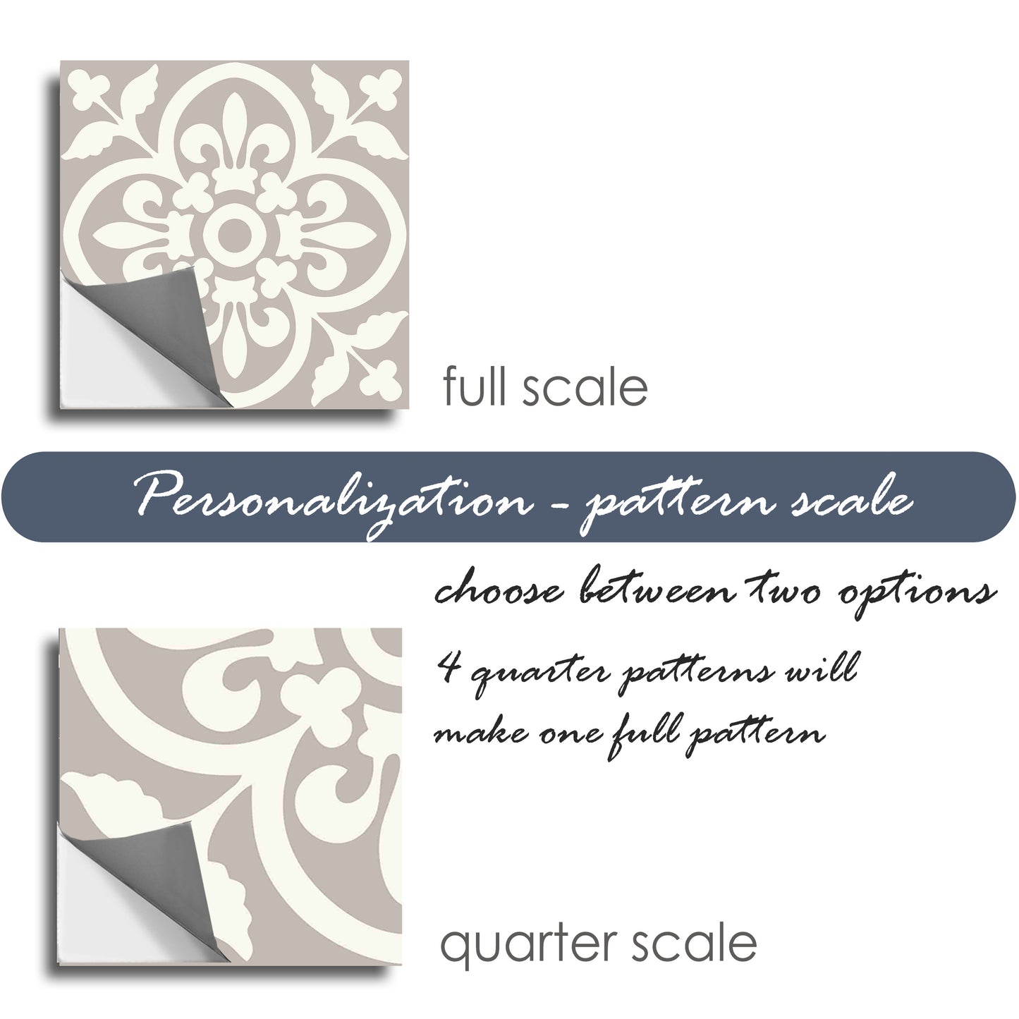 Encaustic Sandcastle  Peel & Stick Tile
