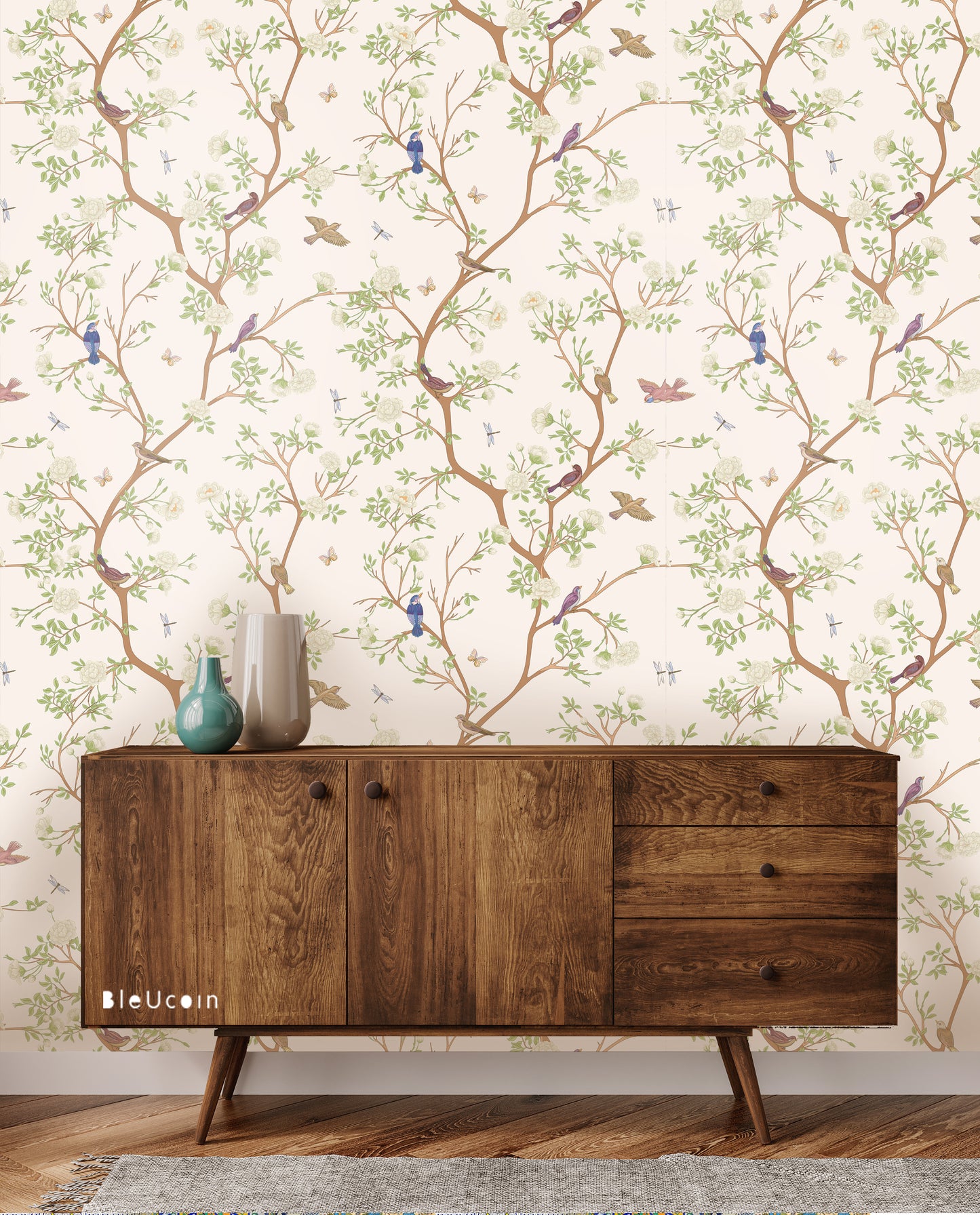 Chinoiserie Ivory Peel & Stick Wallpaper