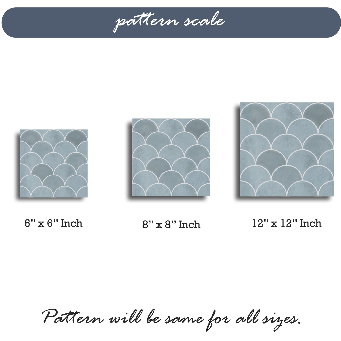 Scallop Ice Peel & Stick Tile