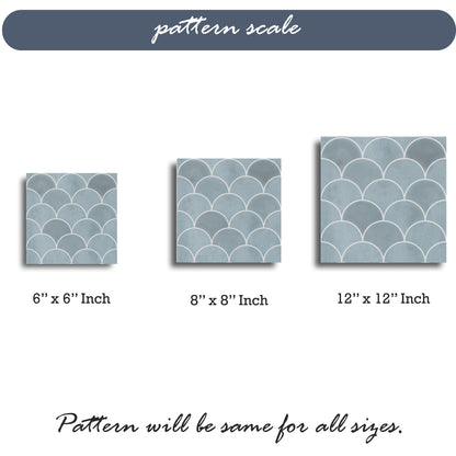Scallop Ice Peel & Stick Tile