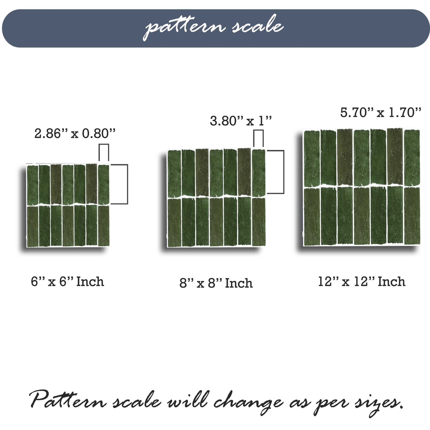 Mizzle Green Subway  Peel & Stick Tile