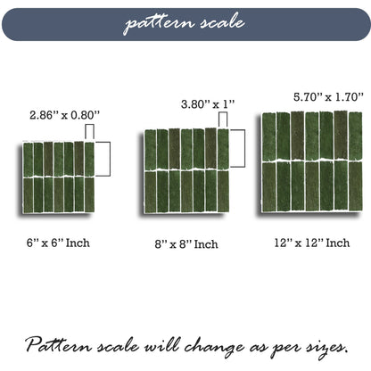 Mizzle Green Subway  Peel & Stick Tile