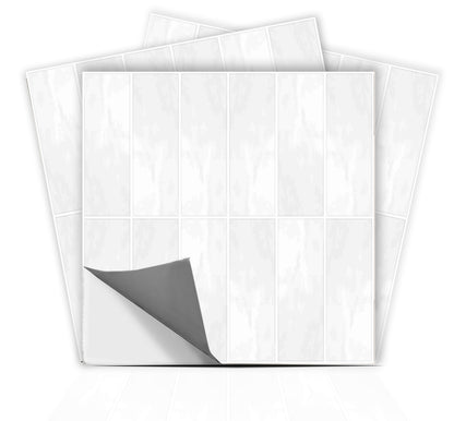 Weathered white Subway  Peel & Stick Tile