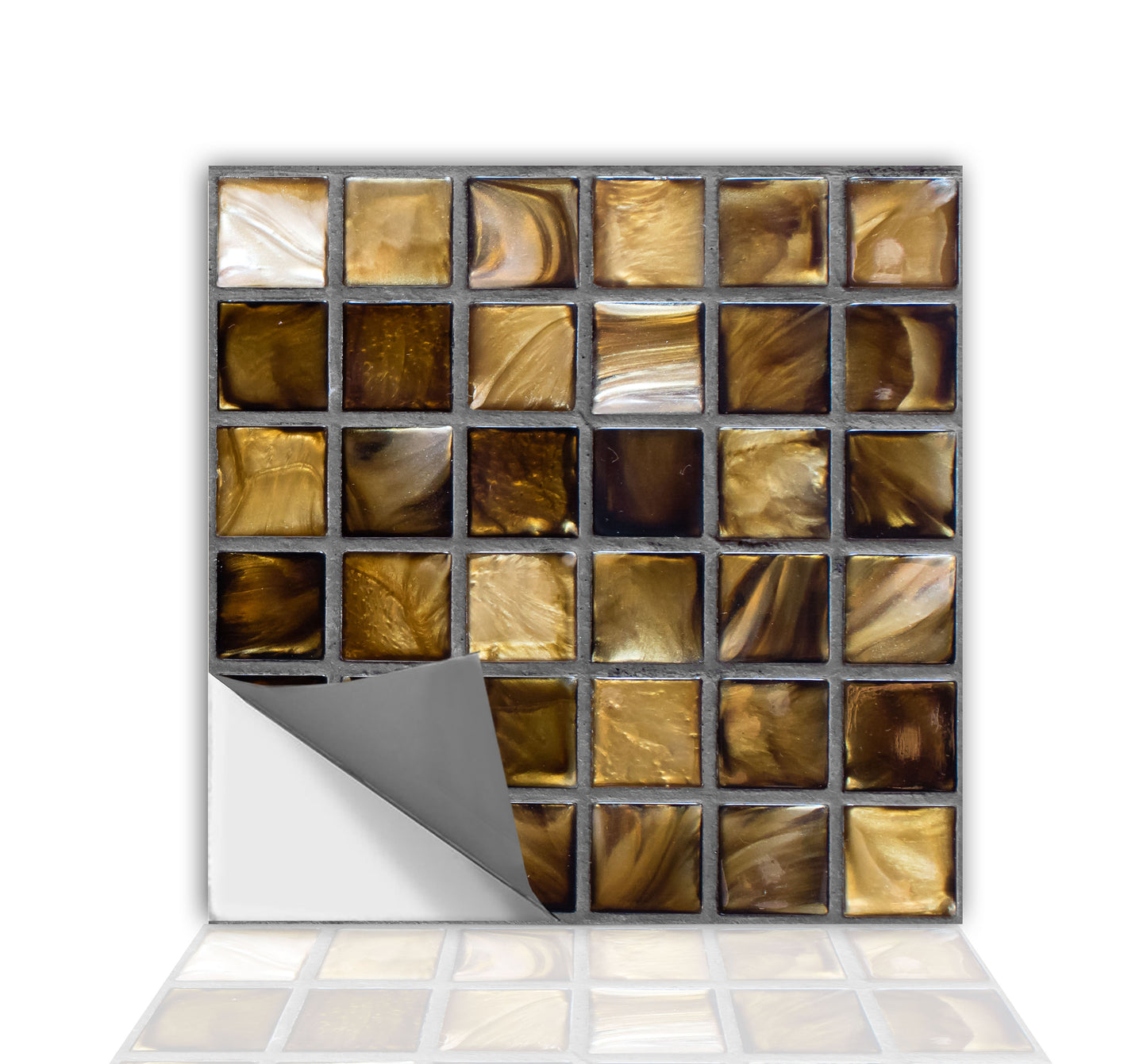 Gold Mosaic Peel & Stick Tile