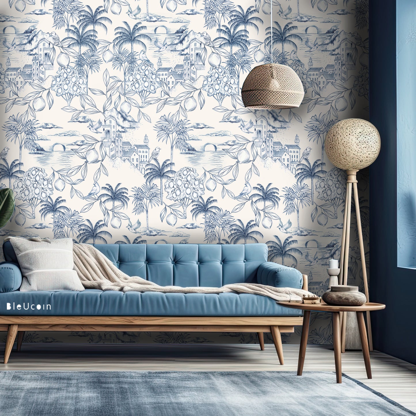 Marseilles Toile Peel & Stick Wallpaper