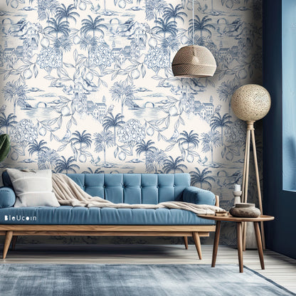 Marseilles Toile Peel & Stick Wallpaper