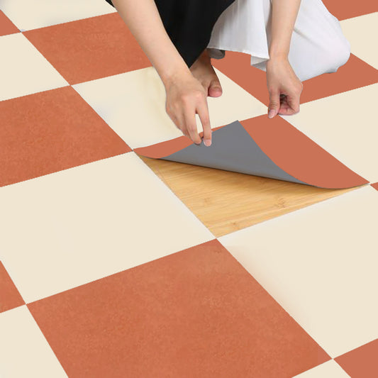 Ginger & off White Checker Anti Slip Flooring