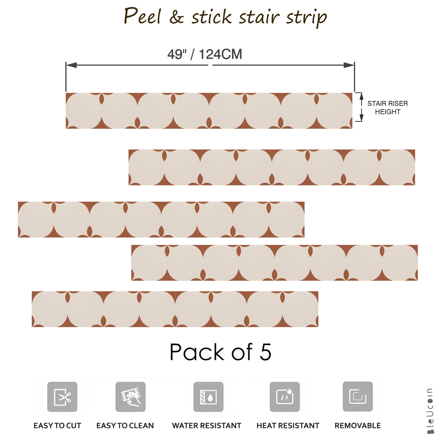 Marsala  Peel & Stick Stair Strip