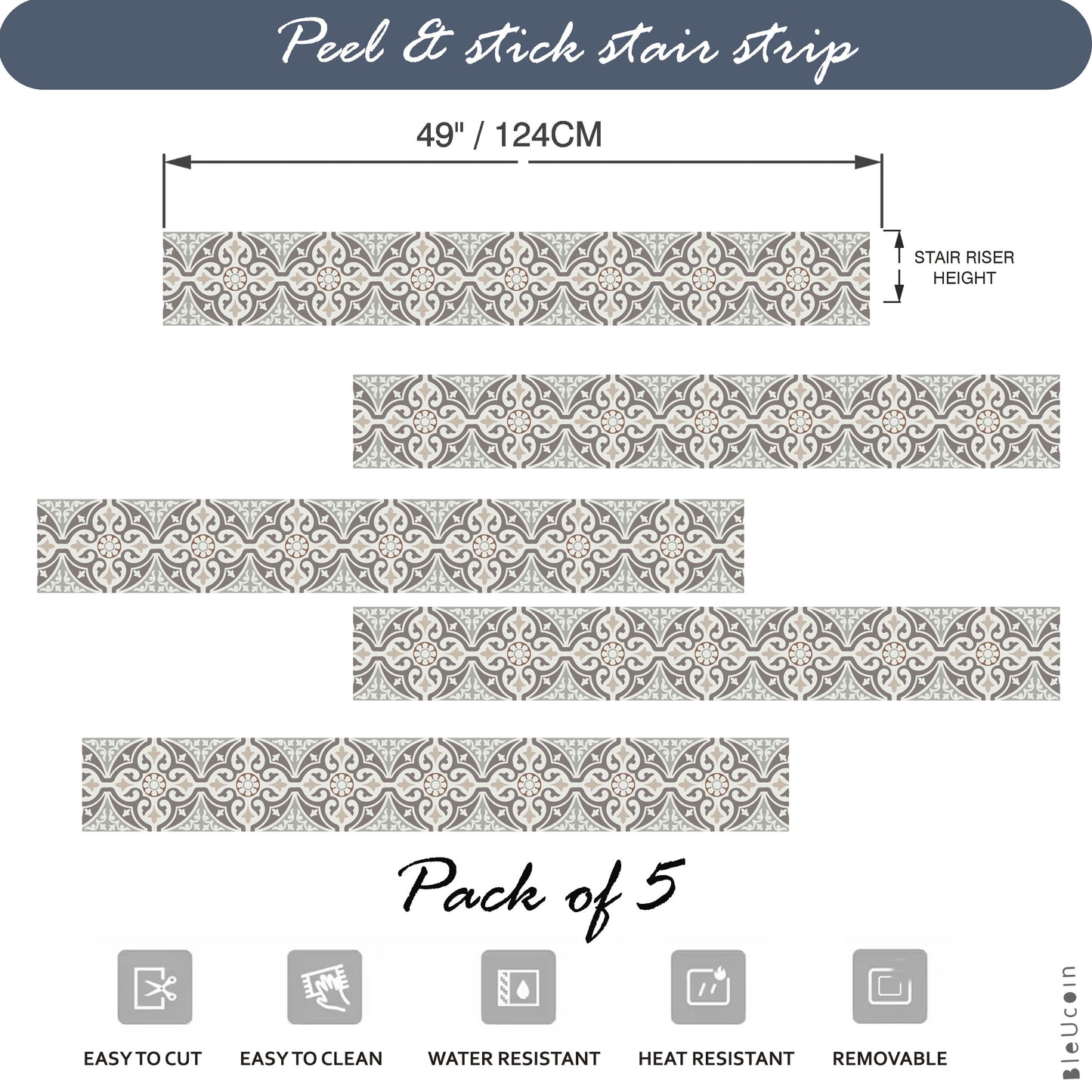 Salerno Peel & Stick Stair Strip