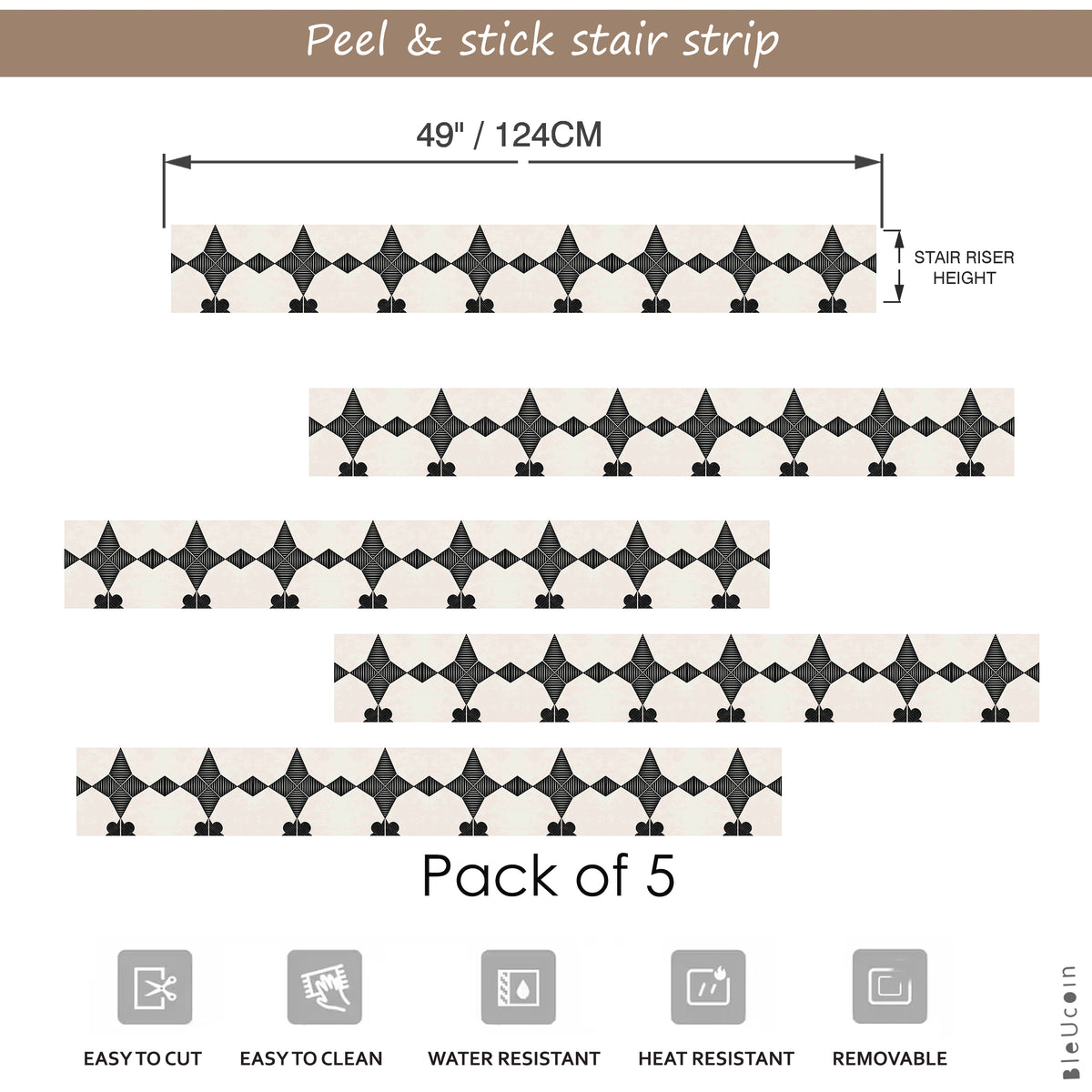 Kol Peel & Stick Stair Strip