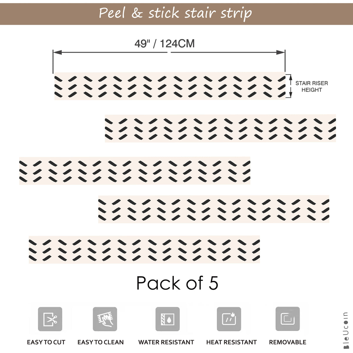 Brussles Peel & Stick Stair Strip