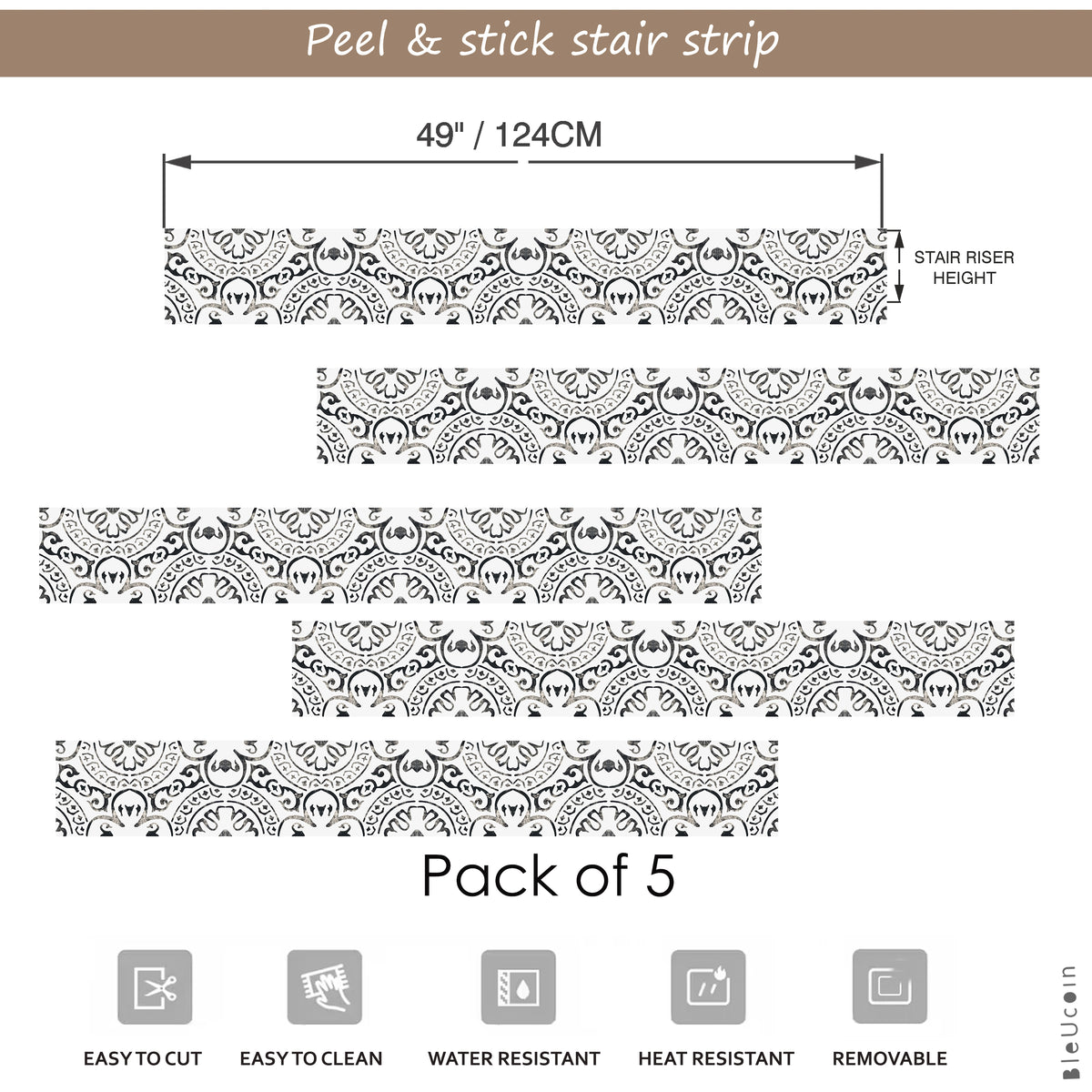 Amalfi Peel & Stick Stair Strip