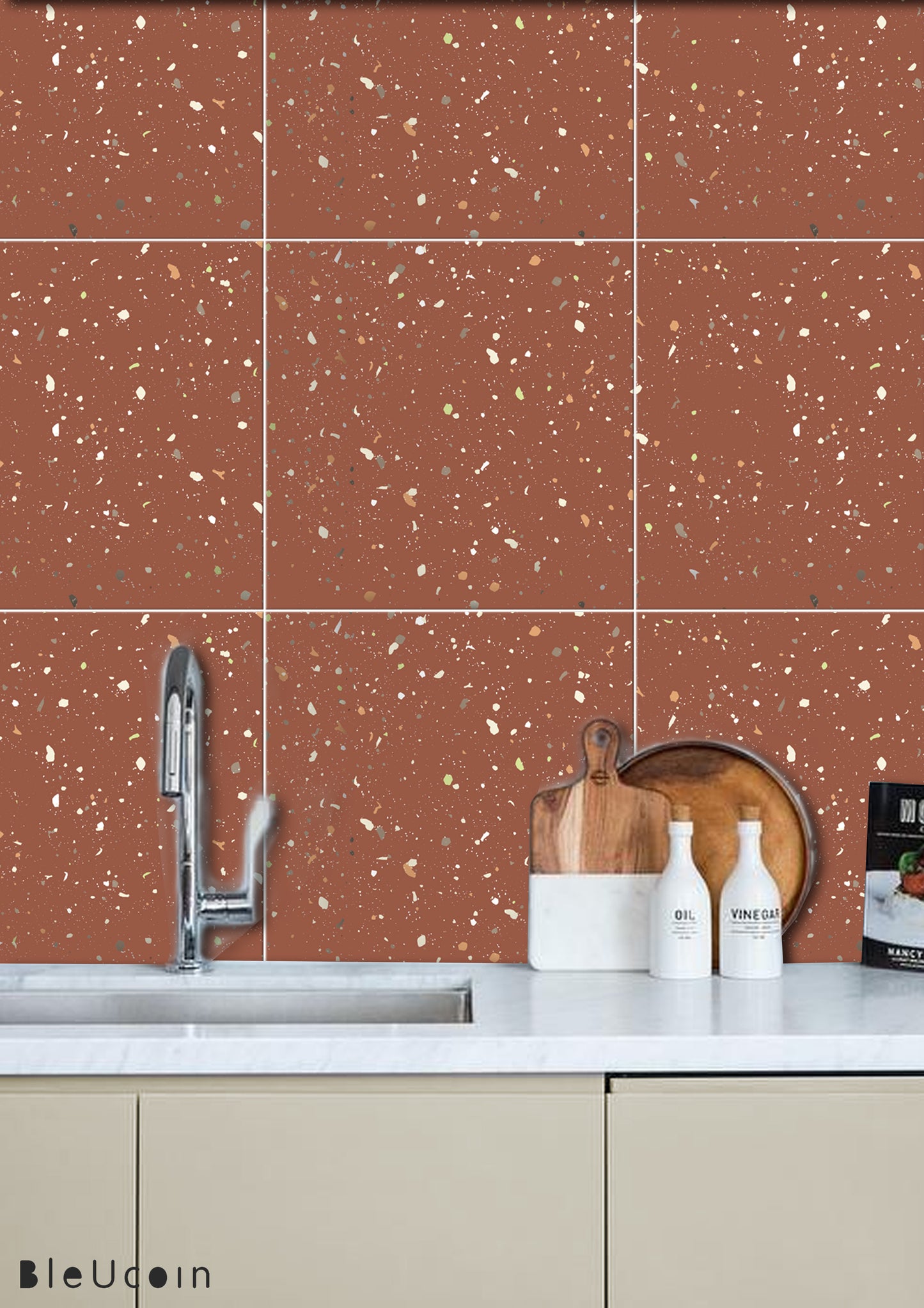 Terrazzo Terracotta  Peel & Stick Tile