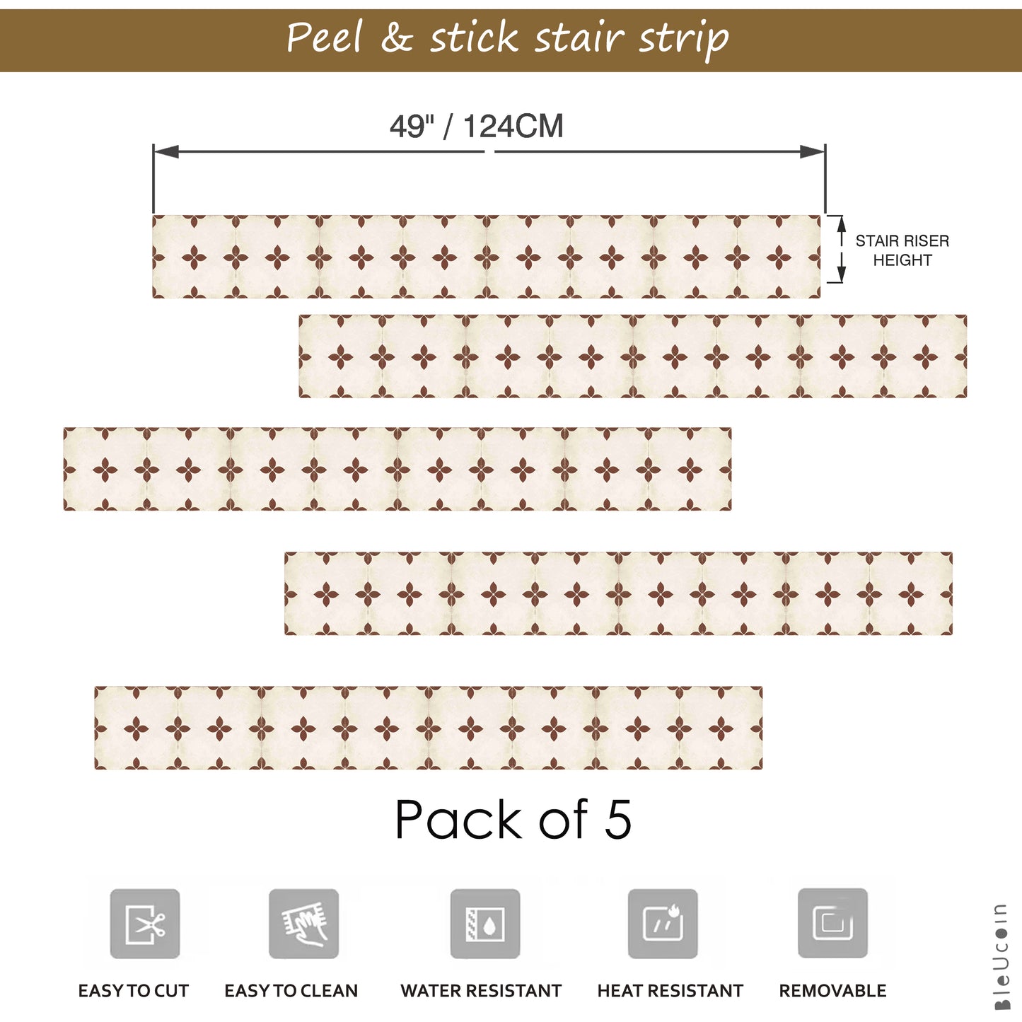 Pomona  Peel & Stick Stair Strip