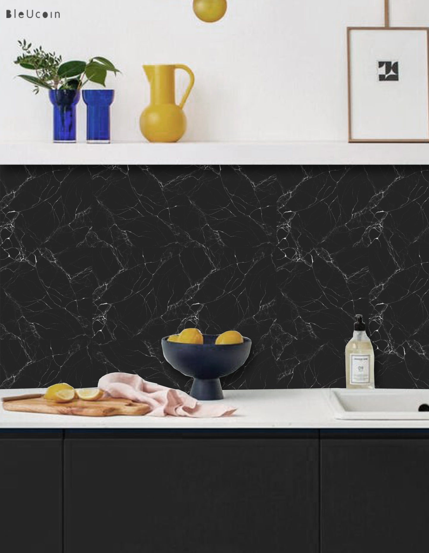 Marble Black Peel & Stick Tile