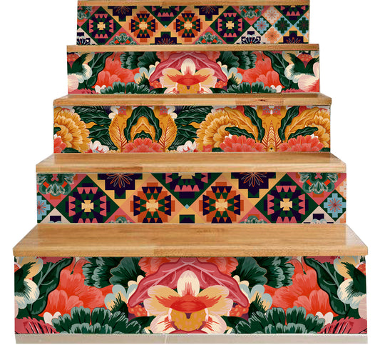 Tropical Peel & Stick Stair Strip