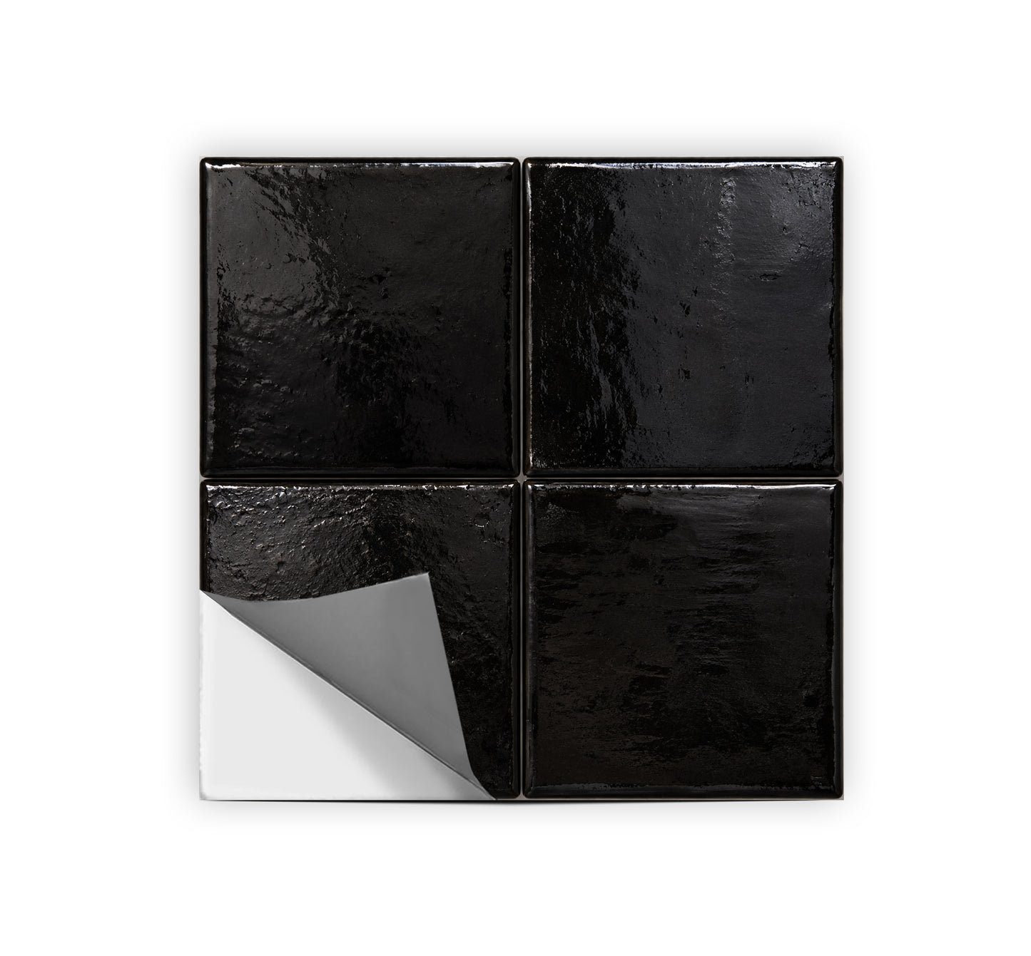 Black Souk  Peel & Stick Tile ( Glossy )