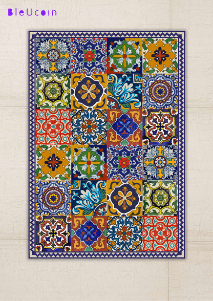 Mexican Peel & Stick Vinyl Floor Mat
