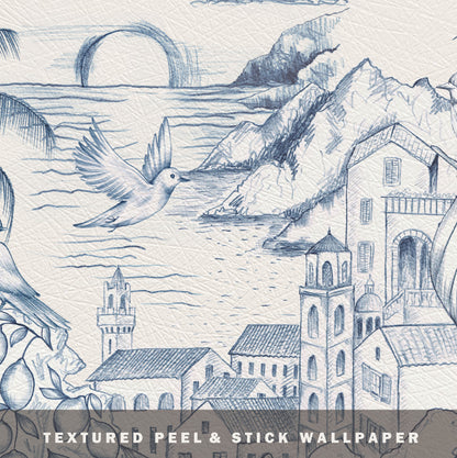 Marseilles Toile Peel & Stick Wallpaper
