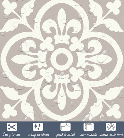 Encaustic Sandcastle  Peel & Stick Tile