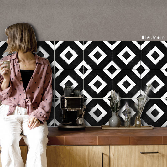 Prague Black Peel & Stick Tile