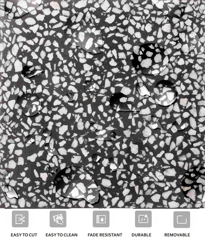 Terrazzo Black Peel & Stick Tile