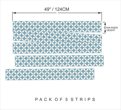 Barcelona Teapot Peel & Stick Stair Strip