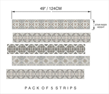 Art Deco Peel & Stick Stair Strip
